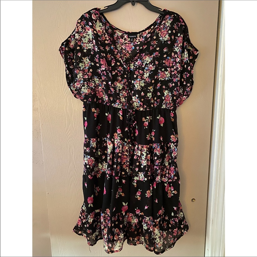 Floral dress.